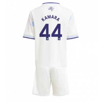 Billige Fotballdrakt Aston Villa Boubacar Kamara #44 Replika Tredjedraktsett Barn 2025-26 Kortermet (med bukser)